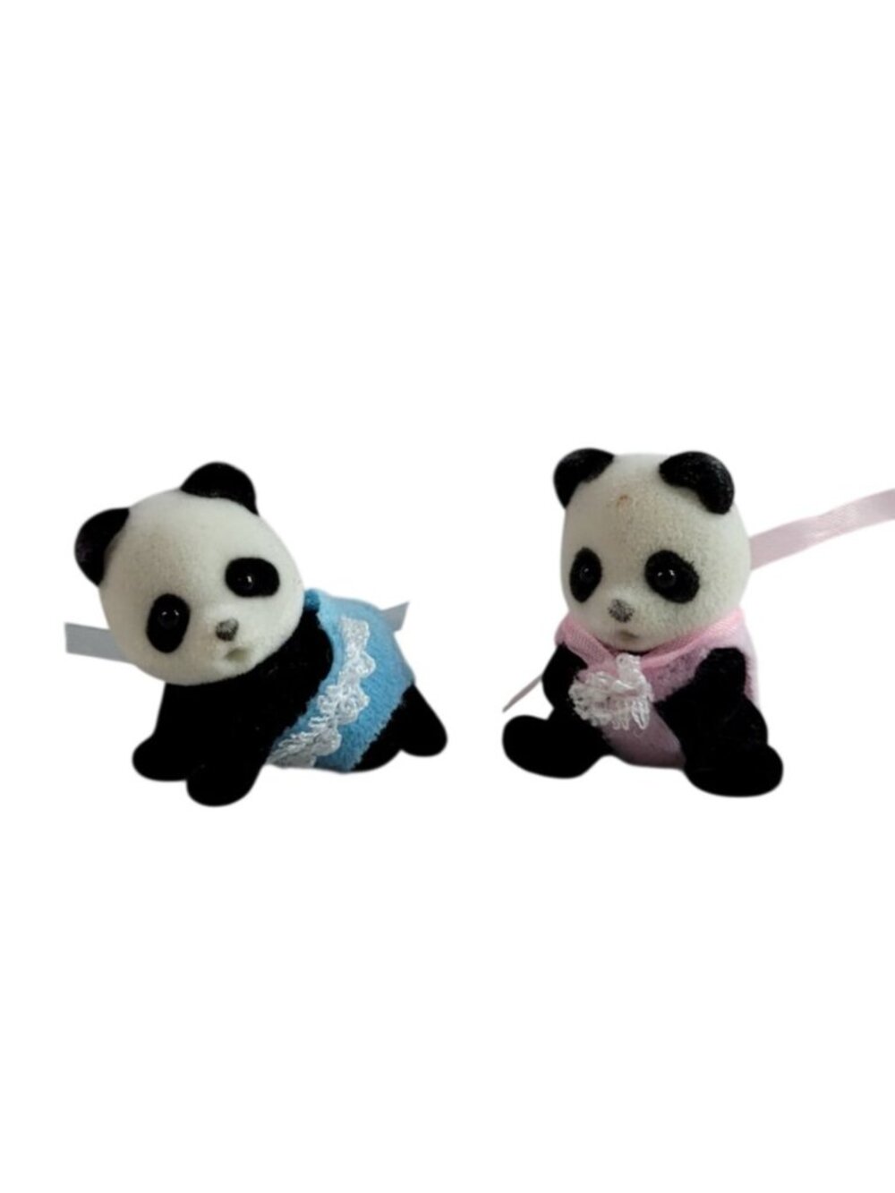 Calico Critters Wilder Panda Twins Paul Blue Patsy Pink Epoch Vintage 1985